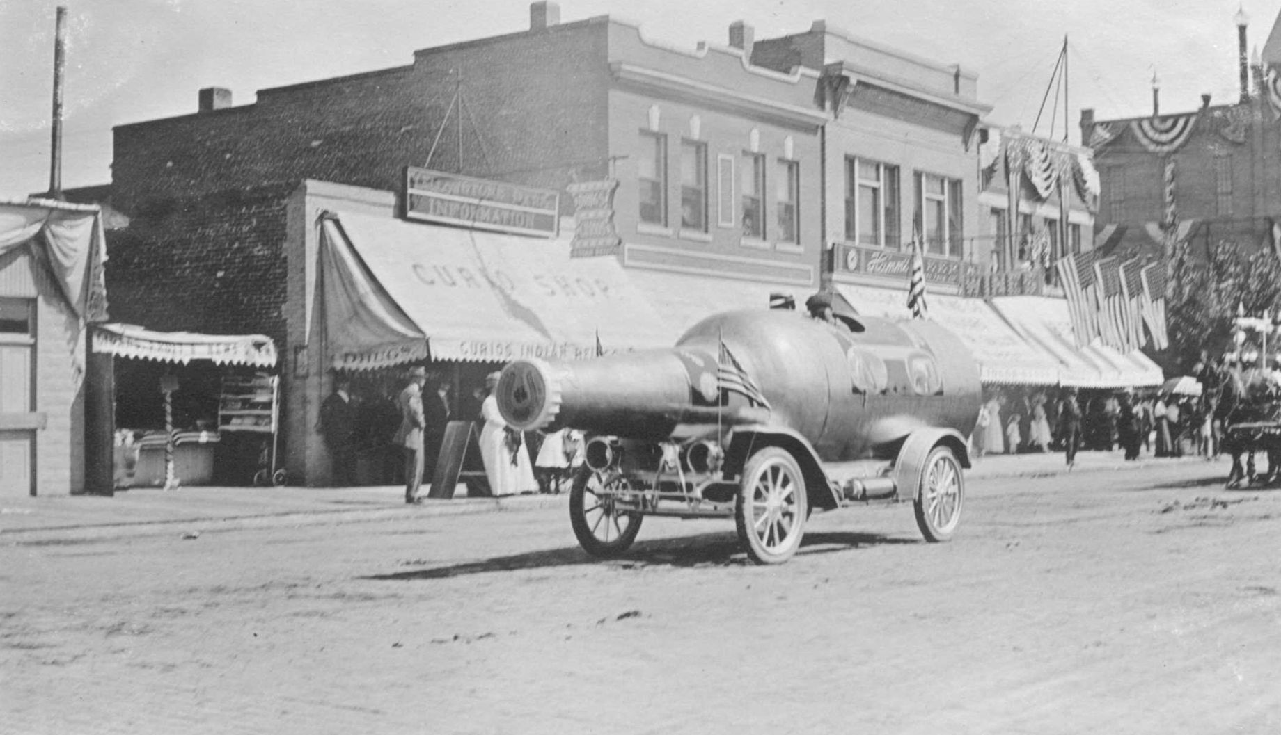 Billings Brewery's beer-bottle car